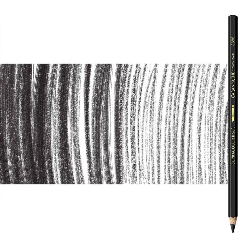Supracolor II Watercolor Pencils Individual No. 009 - Black