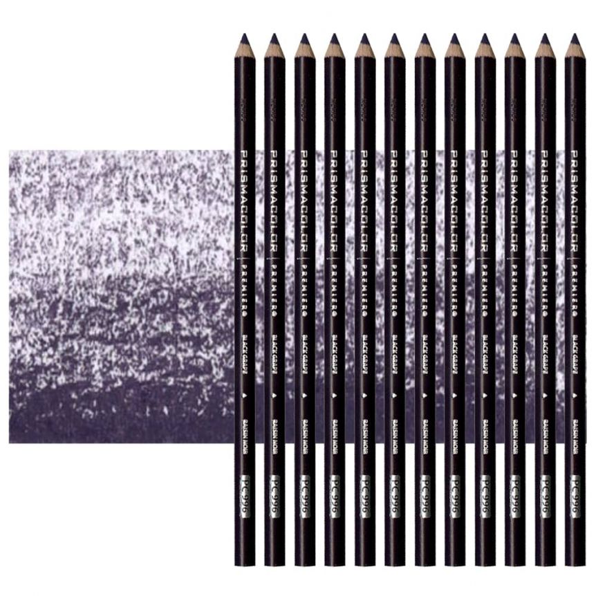 Prismacolor Premier Colored Pencils Set of 12 PC996 - Black Grape	