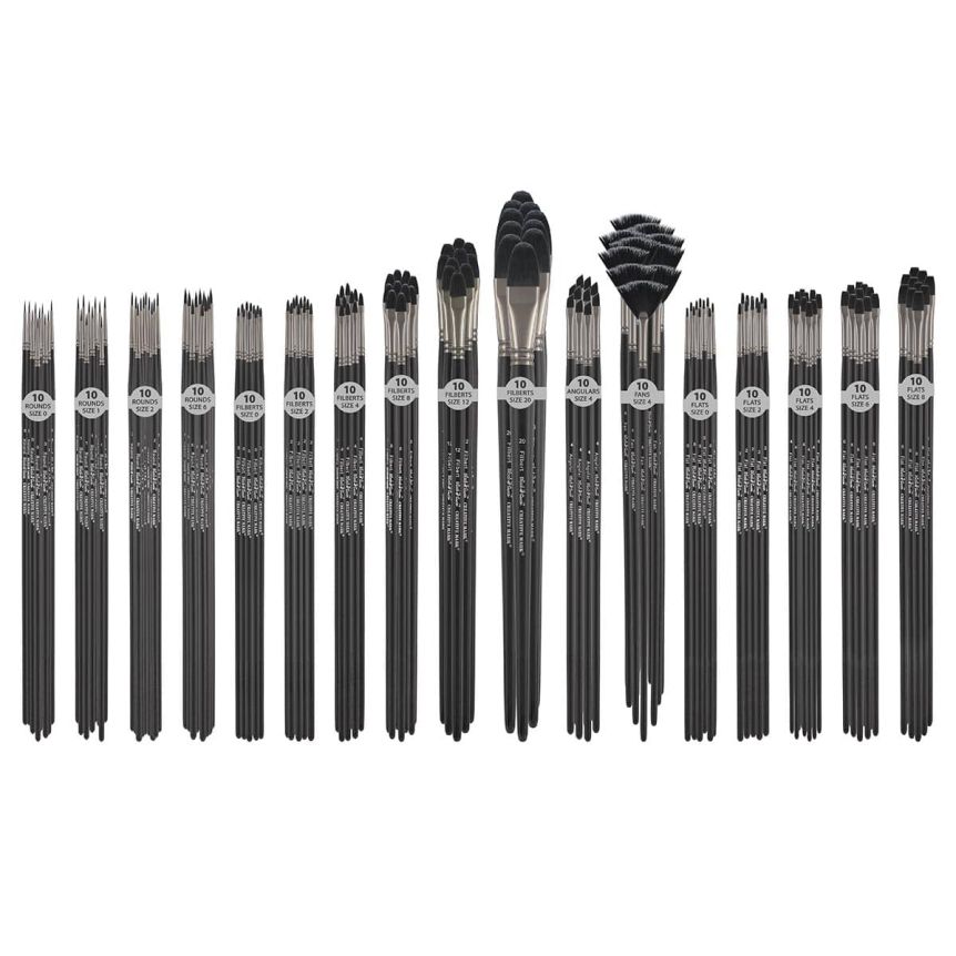 Black Swan Soft Synthetic Red Sable Brush Class Pack of 170

