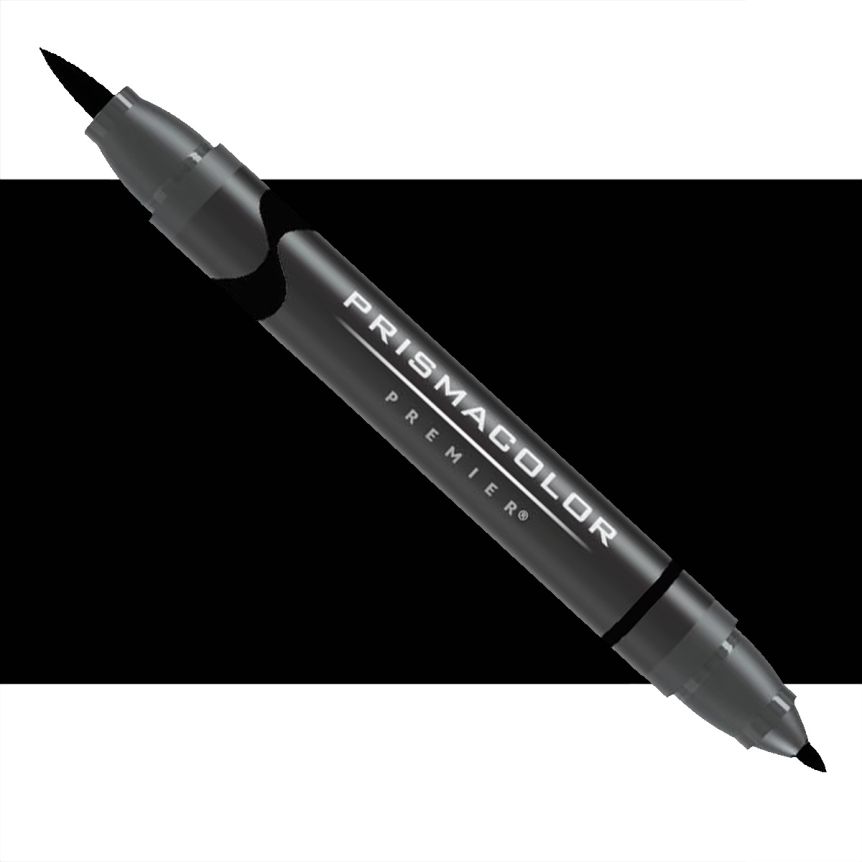 Prismacolor Double-Ended Brush Tip Marker Individual - Black - PB98