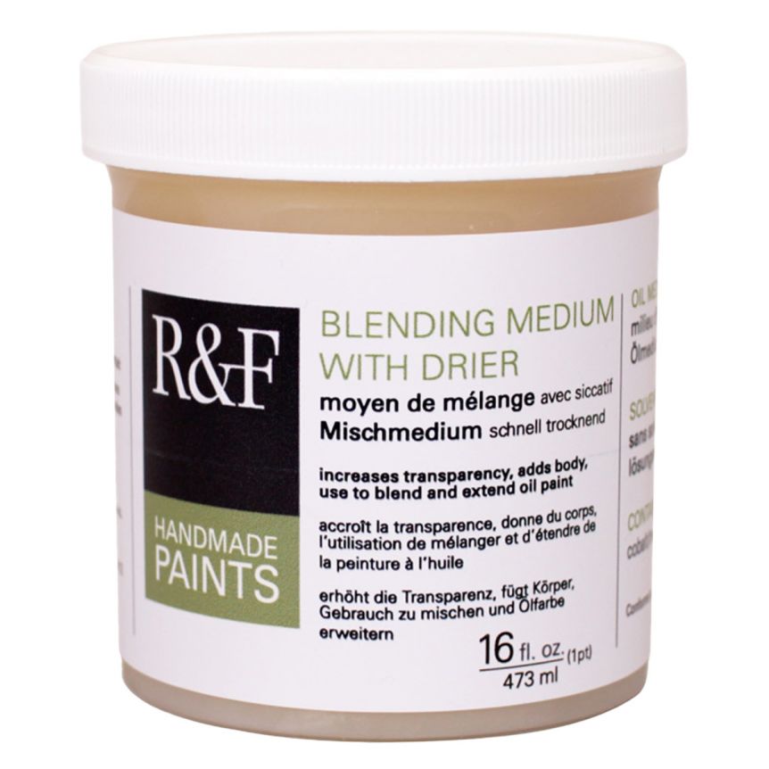 R&F Blending Medium with Drier, 16oz