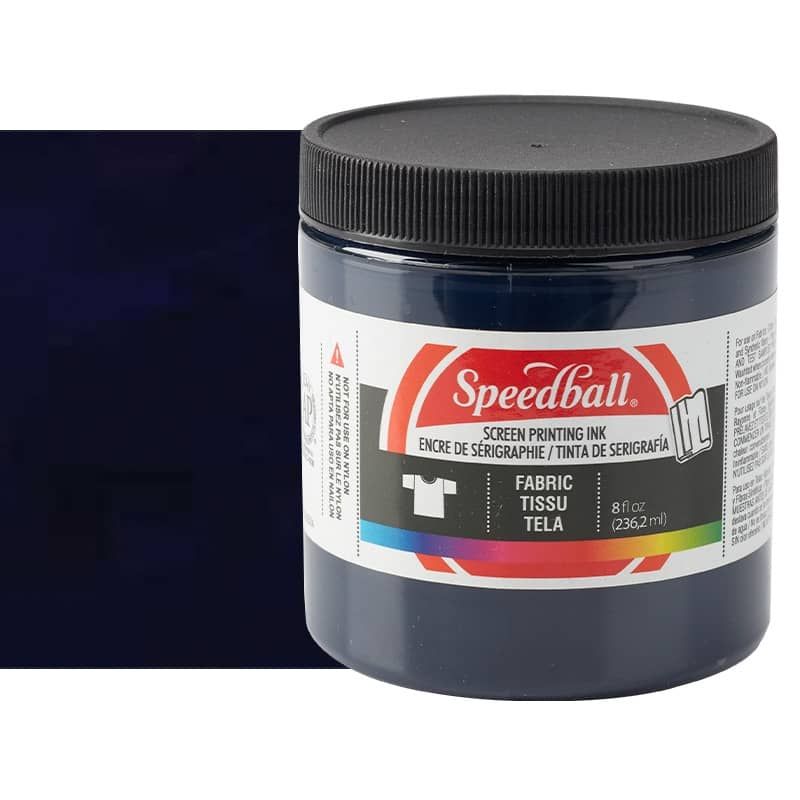 Speedball Fabric Screen Printing Ink 8 oz Jar - Blue Denim