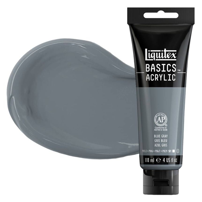 Liquitex Basics Acrylic Paint - Blue Gray, 4oz Tube