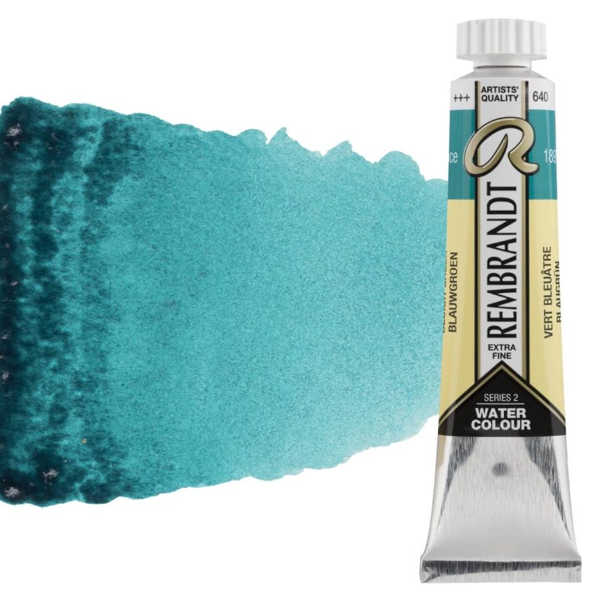 Rembrandt Artists' Watercolor, Bluish Green 20ml Tube