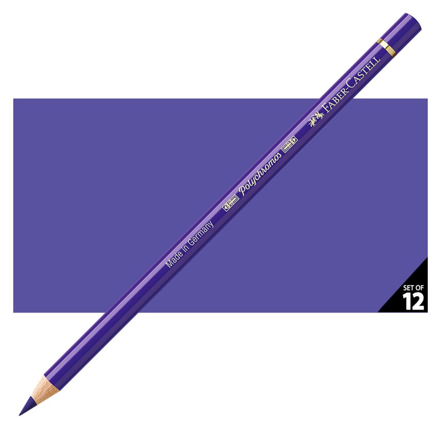 Faber-Castell Polychromos Pencil, No. 137 - Blue Violet (Box of 12)