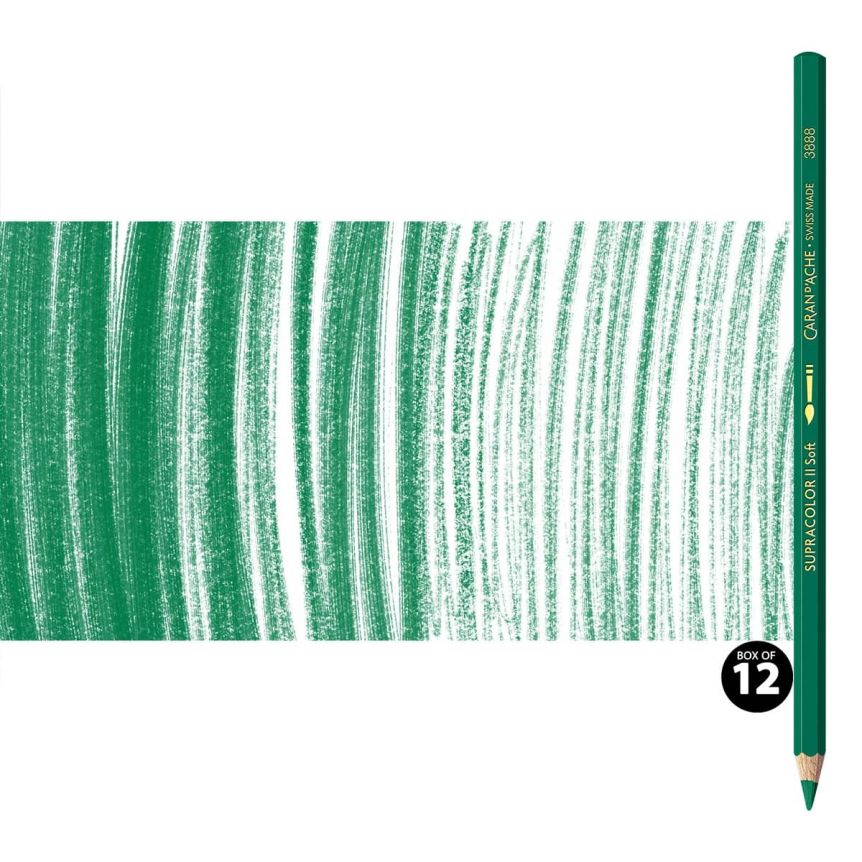 Supracolor II Watercolor Pencils Box of 12 No. 200 - Bluish Green