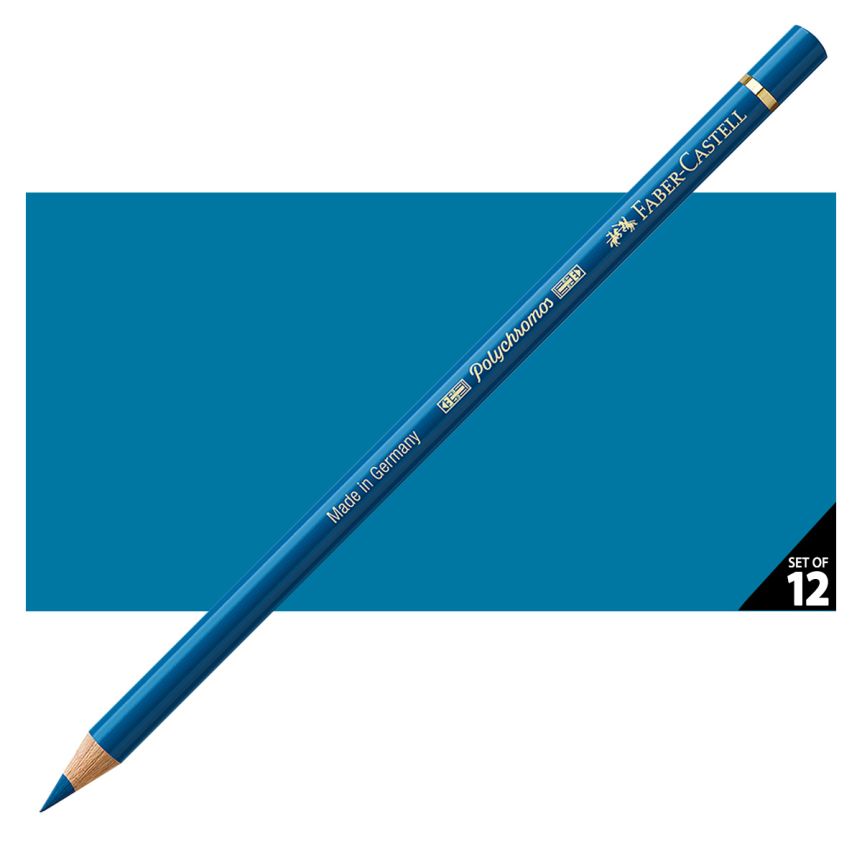 Faber-Castell Polychromos Pencil, No. 149 - Bluish Turquoise (Box of 12)