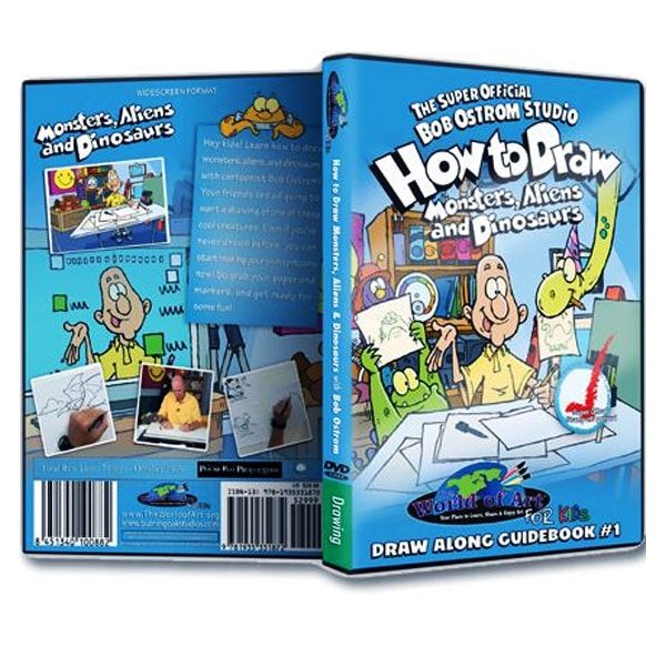 Bob Ostrom DVD How to Draw Monsters Aliens Dinosaurs