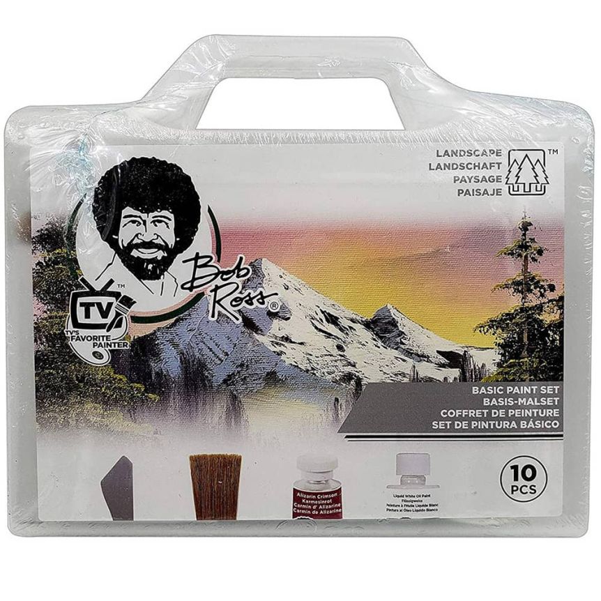 Bob Ross Master Artist Oil Paint Set & 2-in-1 Studio Easel Combined Set