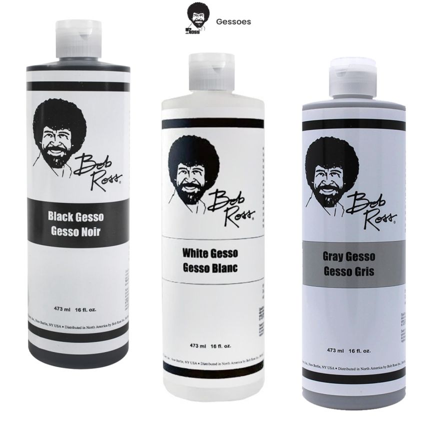 U.S. Art Supply Black Gesso Acrylic Medium, 500ml Tub