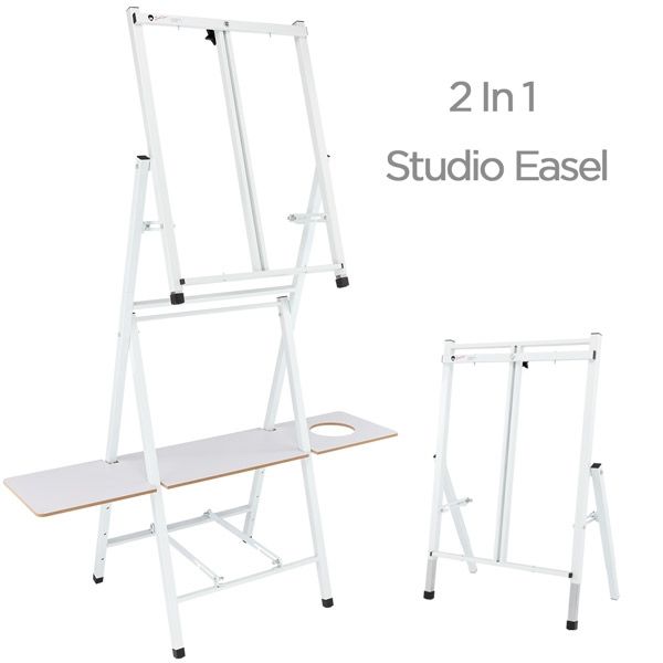 Bob Ross 2-in-1 Studio Easel - White