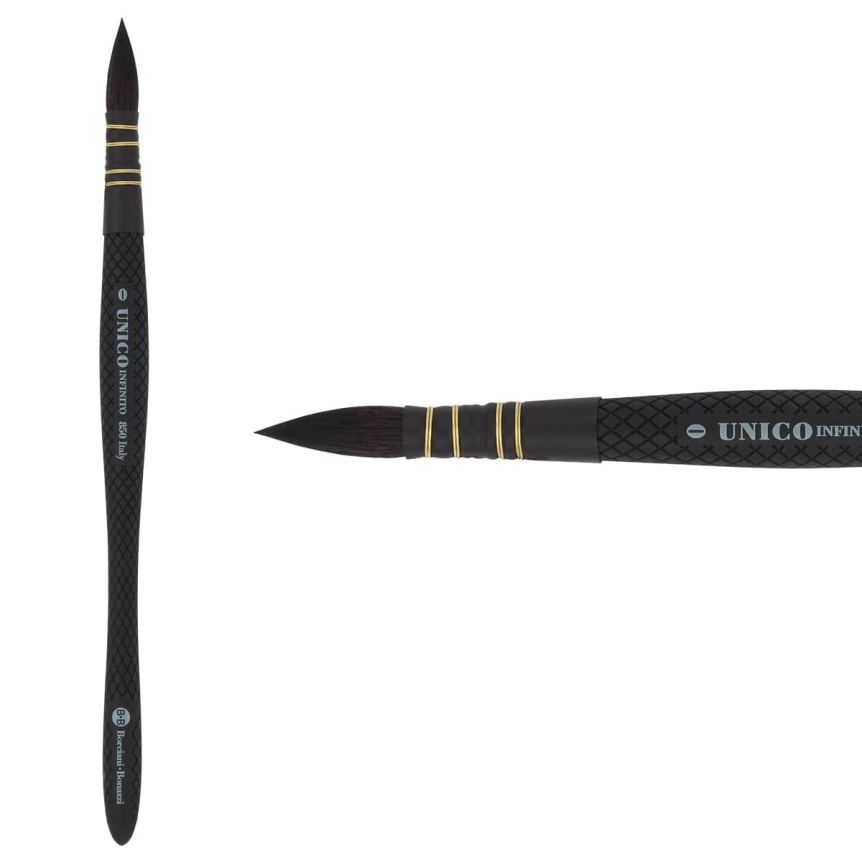 UNICO® Infinito HIDRO® Synthetic Series 850 Quill Brush - size #0