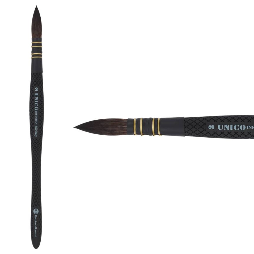 UNICO® Infinito HIDRO® Synthetic Series 850 Quill Brush - size #2