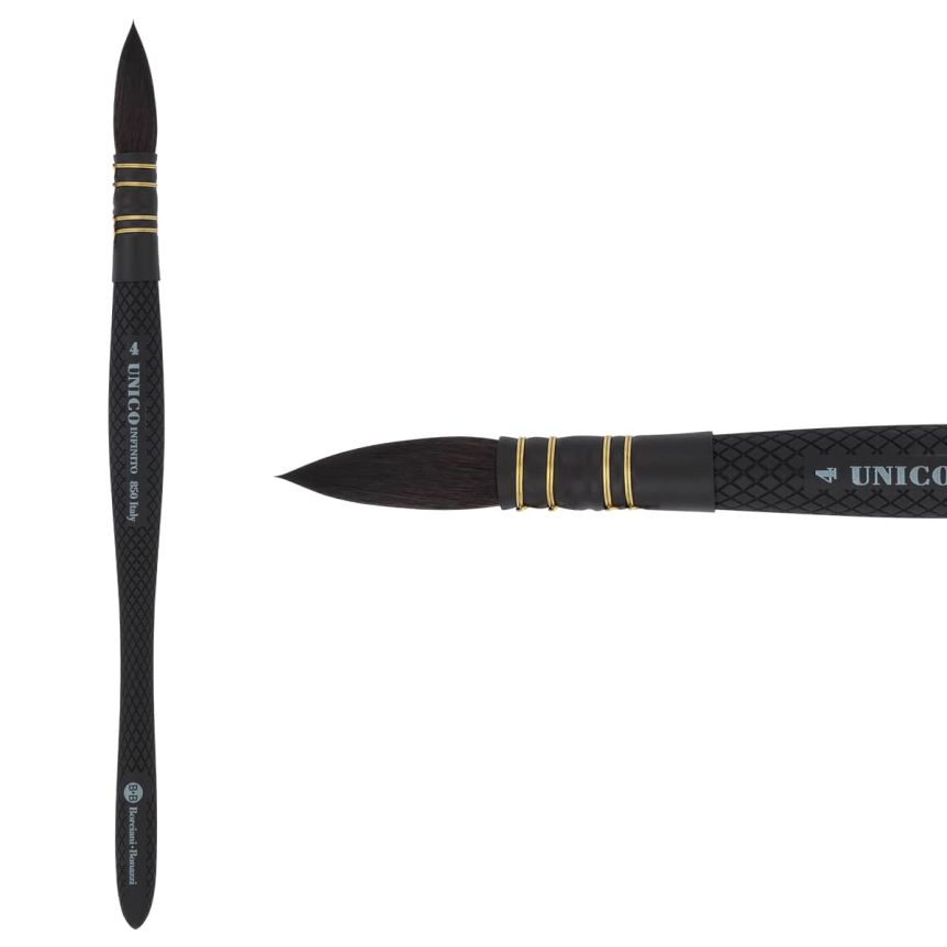 UNICO® Infinito HIDRO® Synthetic Series 850 Quill Brush - size #4