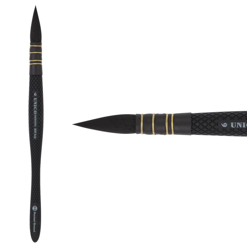 UNICO® Infinito HIDRO® Synthetic Series 850 Quill Brush - size #6