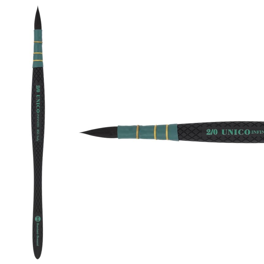 UNICO® Infinito HIDRO® Synthetic Series 855 Mini Quill Brush - size #2x0