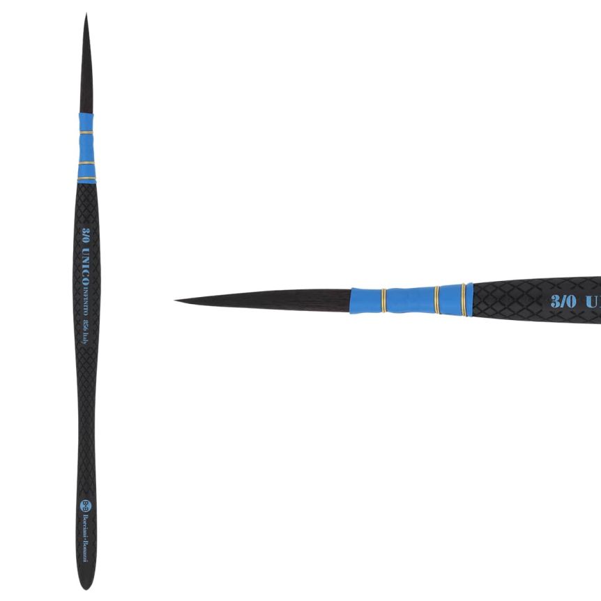 UNICO® Infinito HIDRO® Synthetic Series 856 Quill Liner Brush - size #3x0 