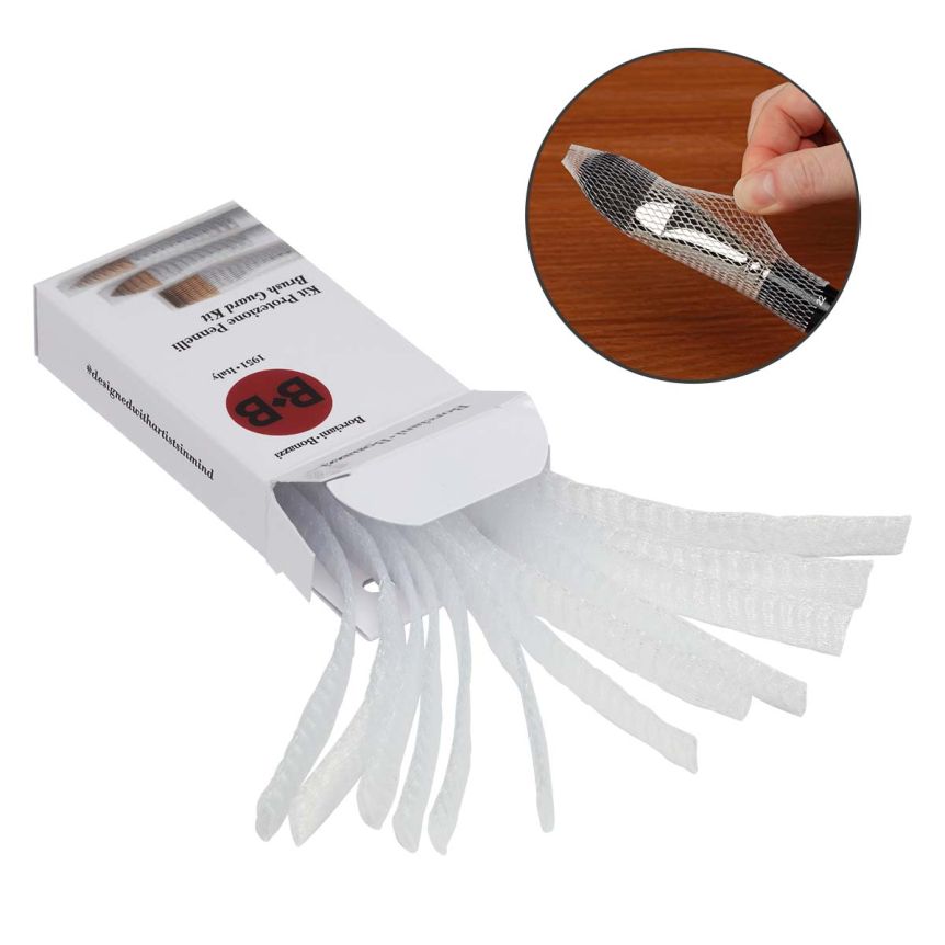 Borciani Bonazzi Brush Guard Kit, Pack of 12 Protector Sleeves