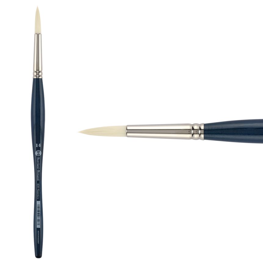 UNICO® Bianco Synthetic Series 830 Round Brush, size #14