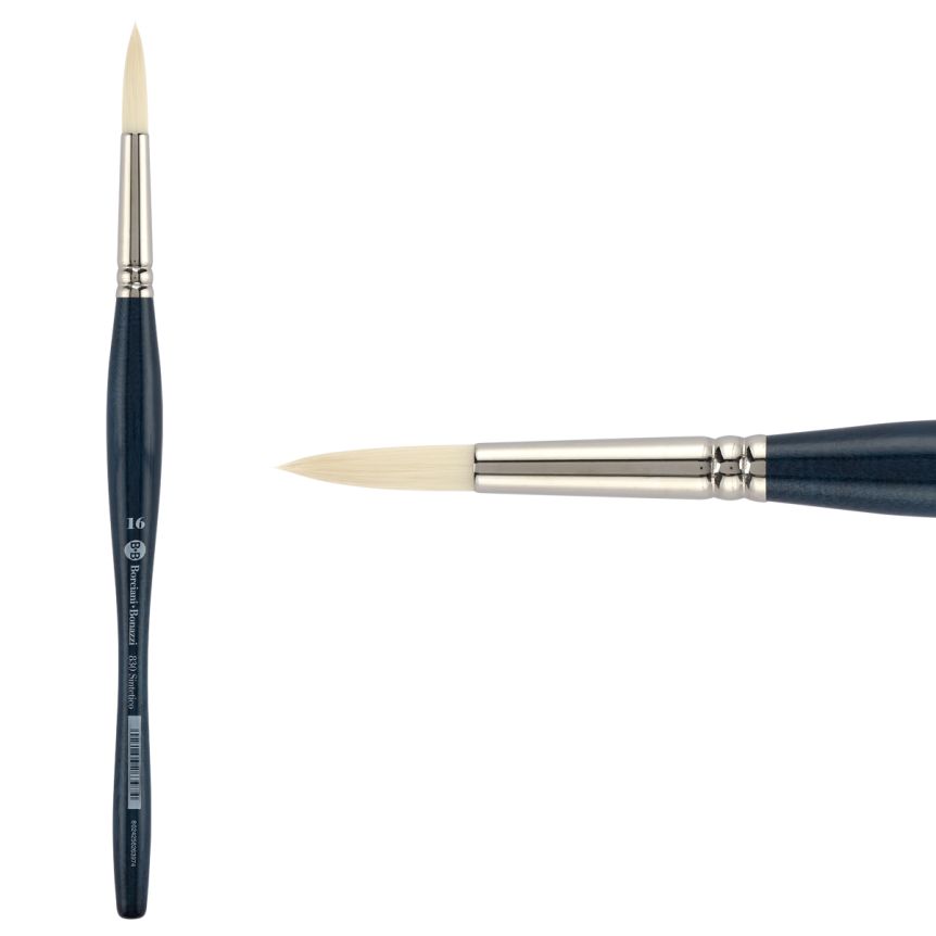 UNICO® Bianco Synthetic Series 830 Round Brush, size #16