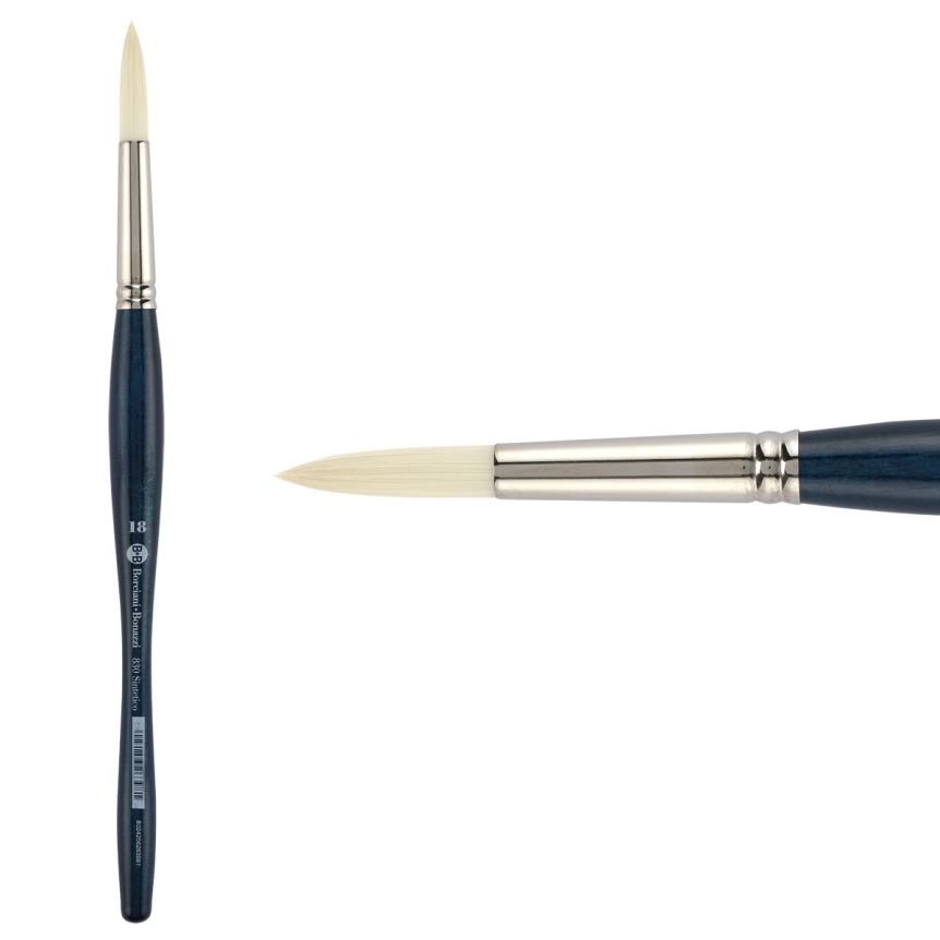 UNICO® Bianco Synthetic Series 830 Round Brush, size #18