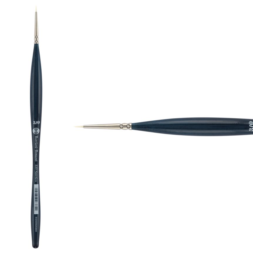 UNICO® Bianco Synthetic Series 830 Round Brush, size #3/0