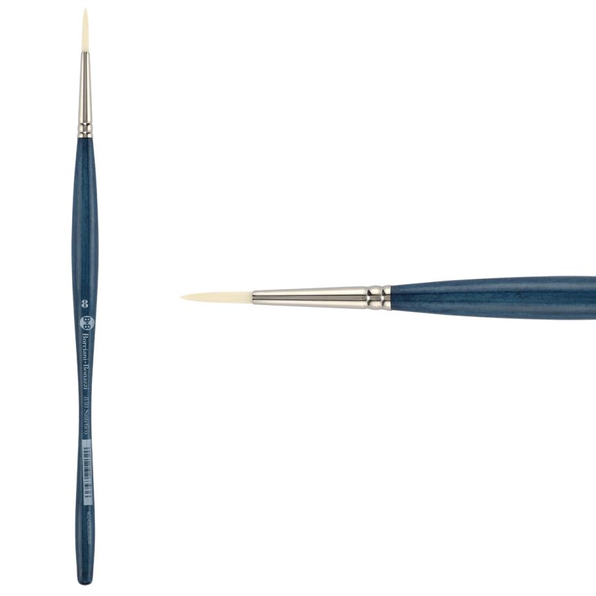 UNICO® Bianco Synthetic Series 830 Round Brush, size #8