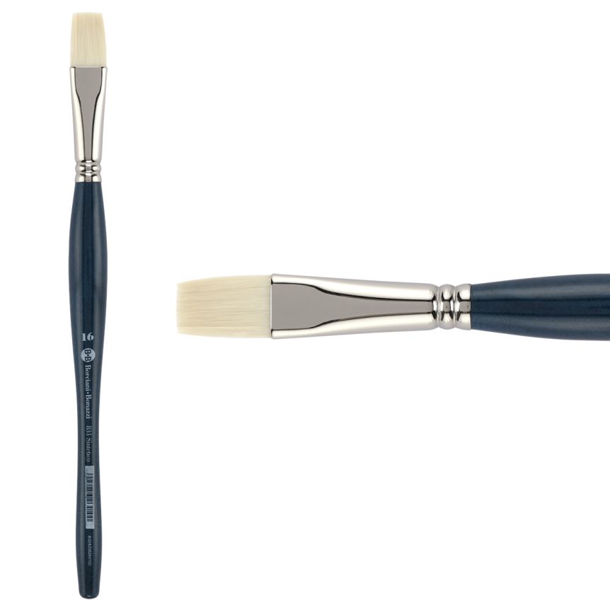 UNICO® Bianco Synthetic Series 821 Flat Brush, size #16