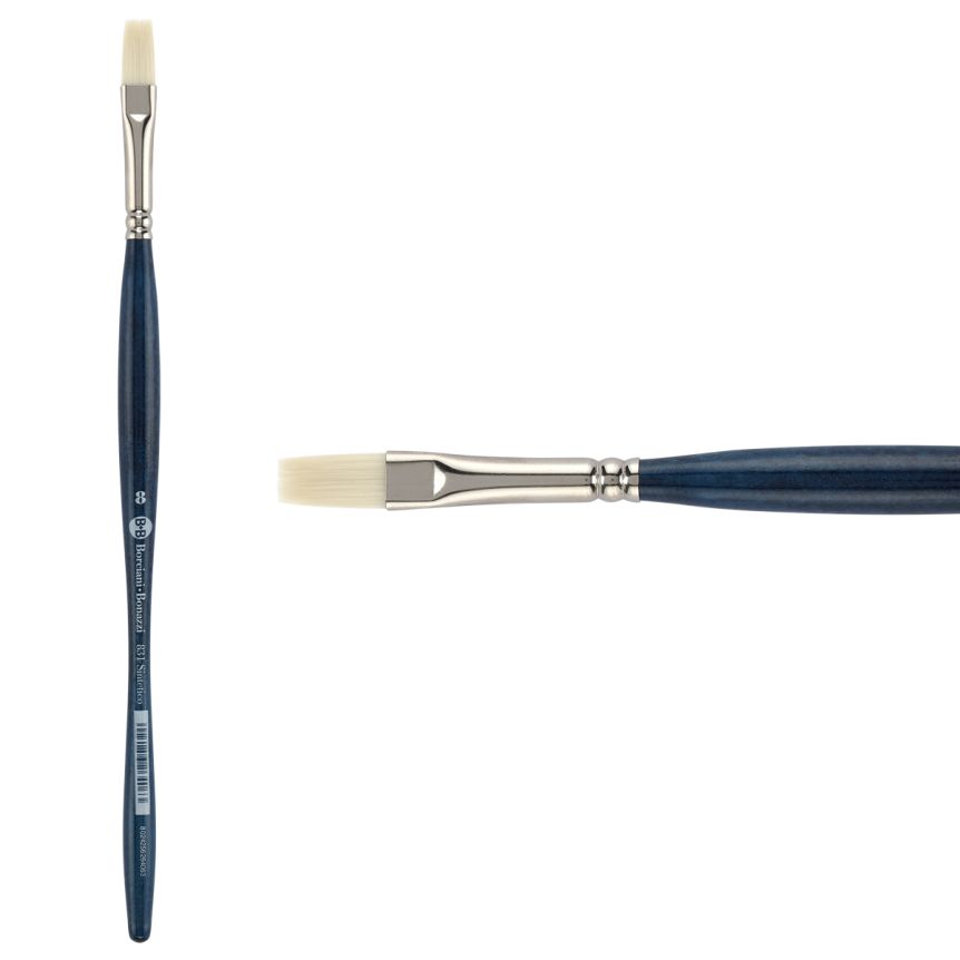 UNICO® Bianco Synthetic Series 821 Flat Brush, size #8