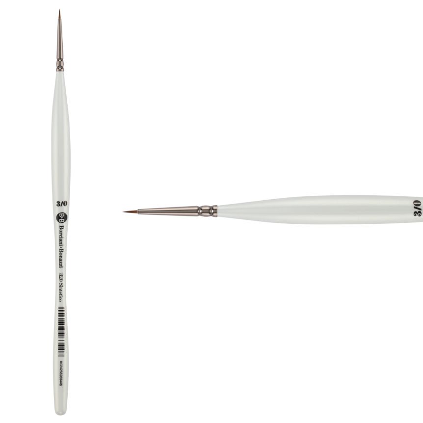 UNICO® Fiammato Synthetic Series 820 Round Brush, size #3/0