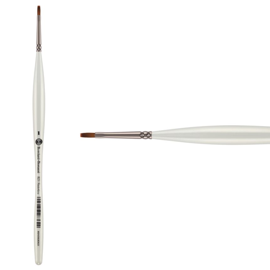 UNICO® Fiammato Synthetic Series 821 Flat Brush, size #1