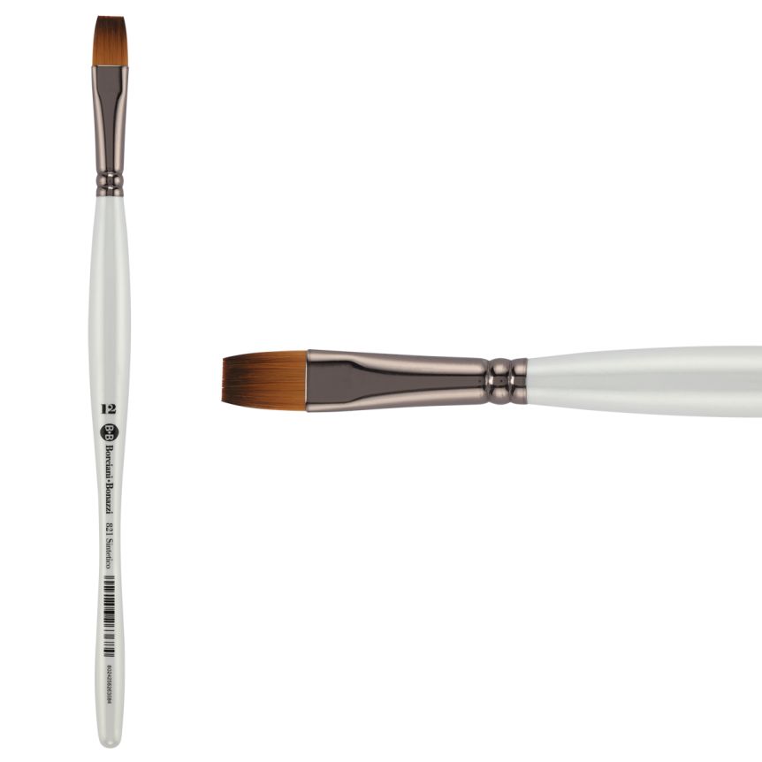 UNICO® Fiammato Synthetic Series 821 Flat Brush, size #12