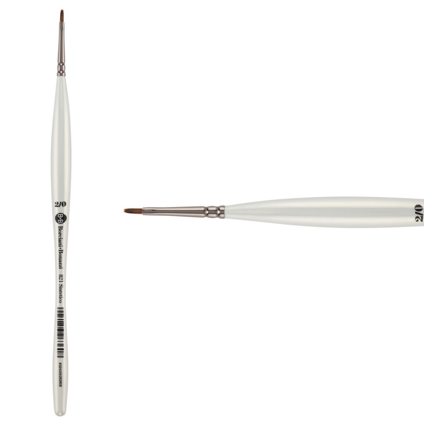 UNICO® Fiammato Synthetic Series 821 Flat Brush, size #2/0