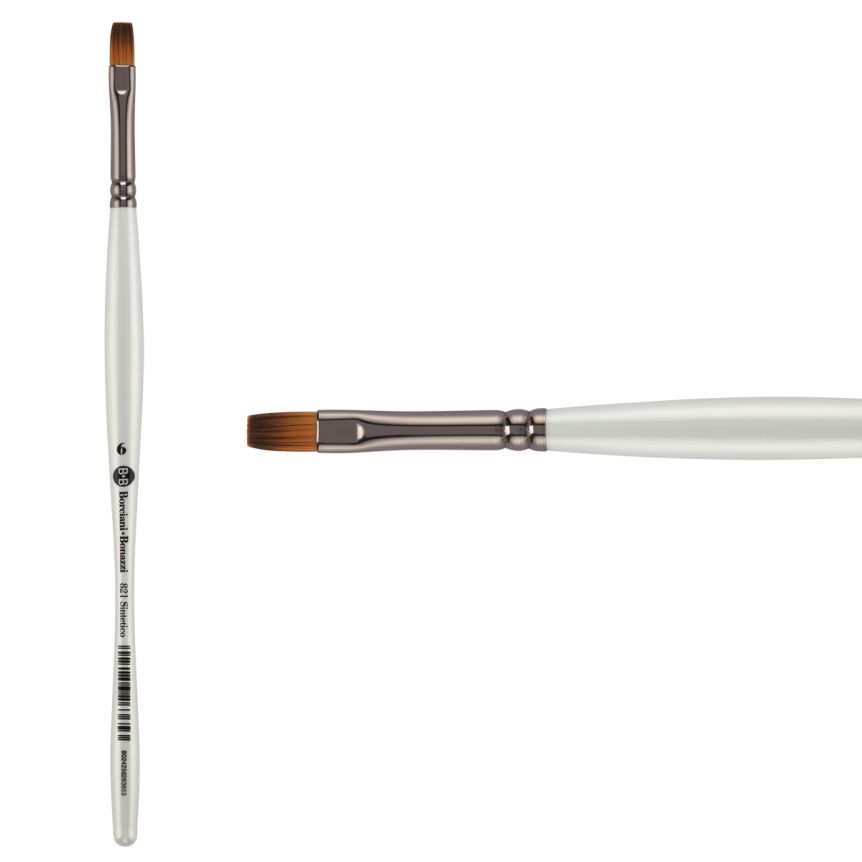 UNICO® Fiammato Synthetic Series 821 Flat Brush, size #6