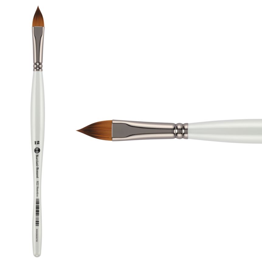 UNICO® Fiammato Synthetic Series 822 Cat’s Tongue Brush, size #12