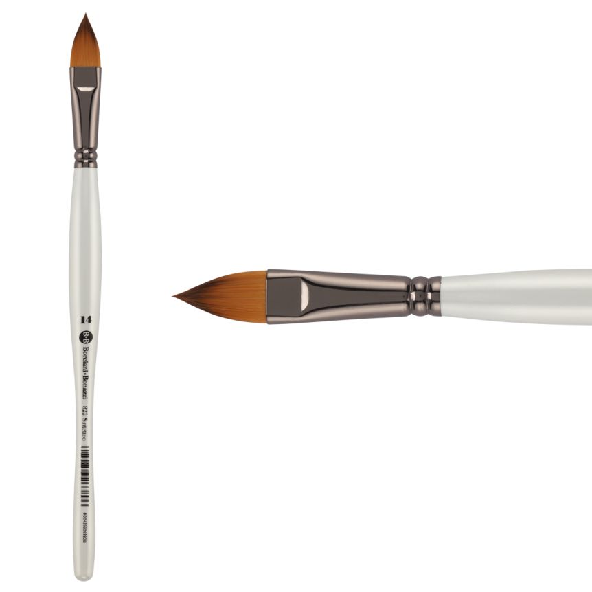 UNICO® Fiammato Synthetic Series 822 Cat’s Tongue Brush, size #14