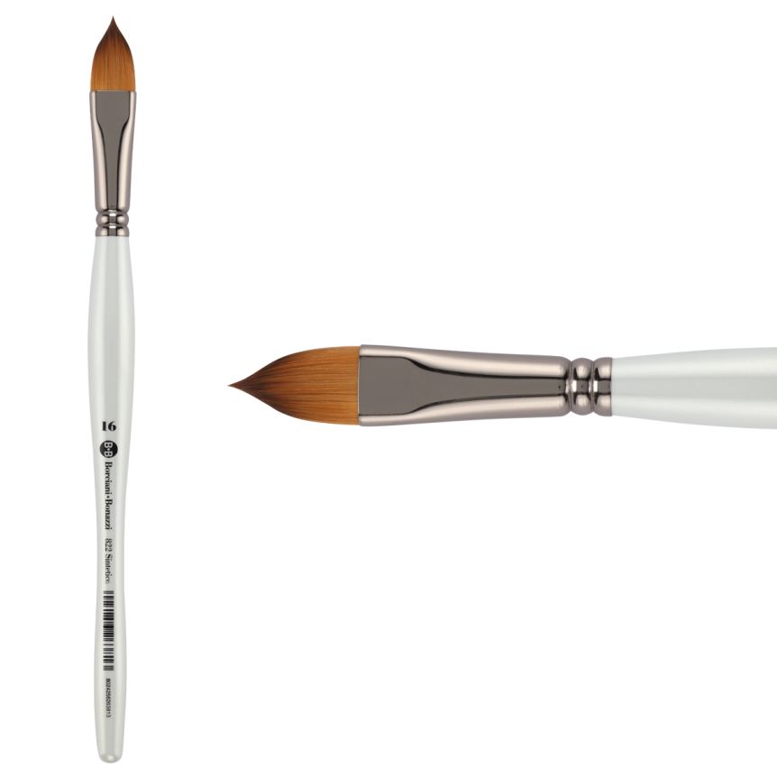 UNICO® Fiammato Synthetic Series 822 Cat’s Tongue Brush, size #16