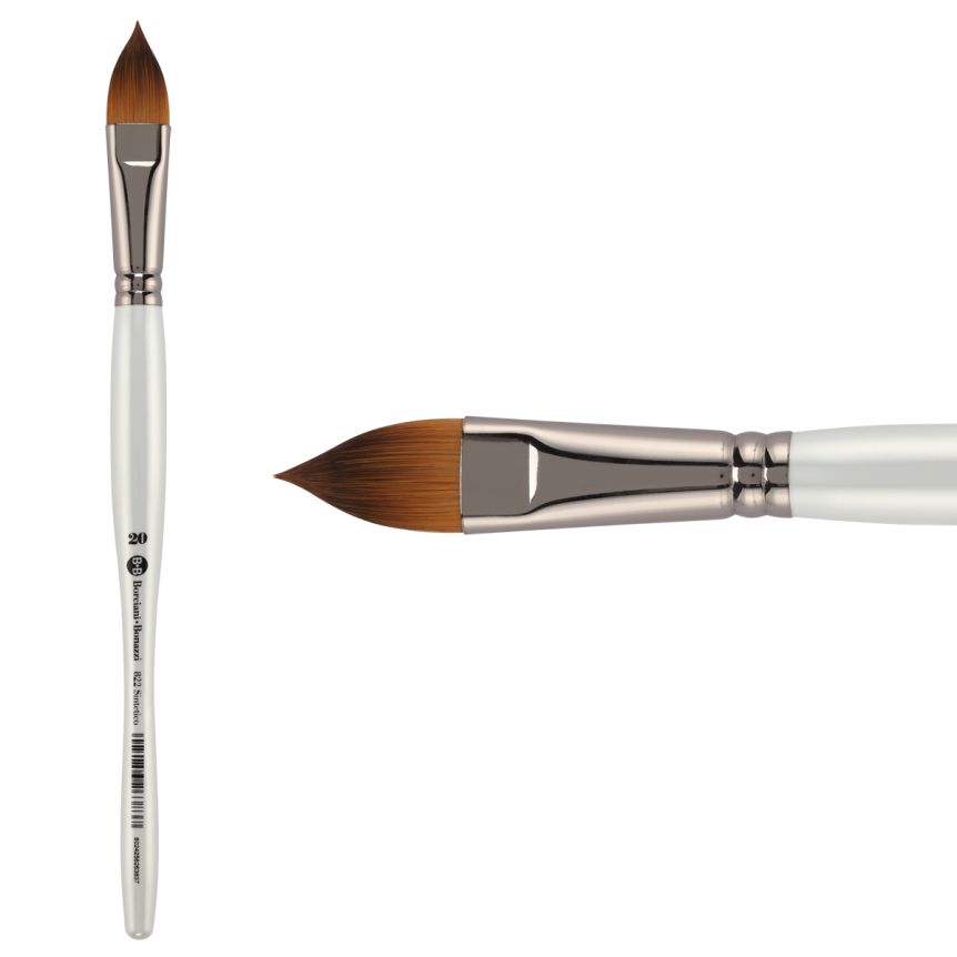UNICO® Fiammato Synthetic Series 822 Cat’s Tongue Brush, size #20