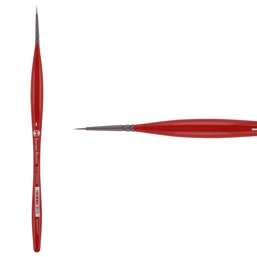 Borciani Bonazzi UNICO® Silver Synthetic Series 810 Round Brush - size 1