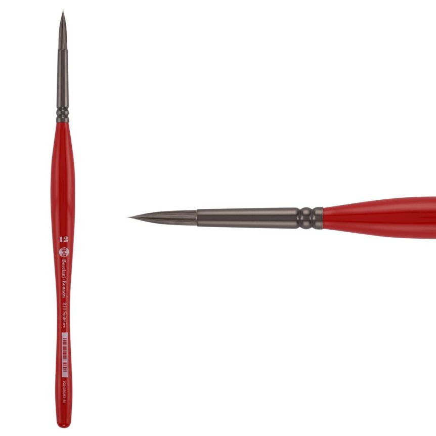 Borciani Bonazzi UNICO® Silver Synthetic Series 810 Round Brush - size 12