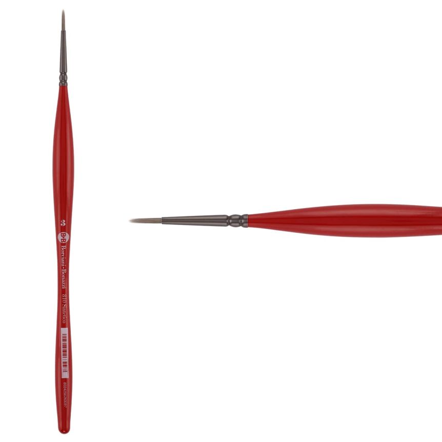 Borciani Bonazzi UNICO® Silver Synthetic Series 810 Round Brush - size 3