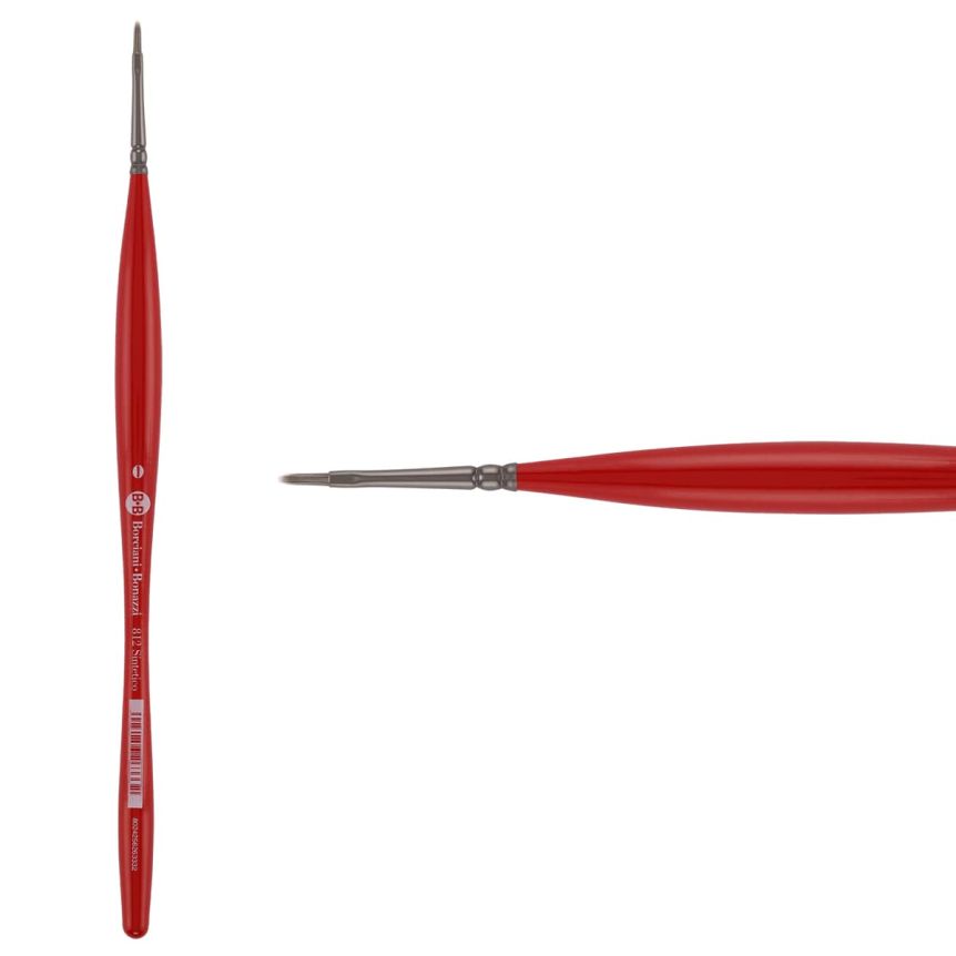 Borciani Bonazzi UNICO® Silver Synthetic Series 811 Filbert Brush - size 0