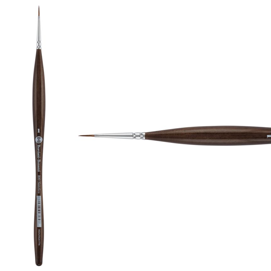 Borciani Bonazzi UNICO® Synthetic Mongoose Series 800 Round Brush - size 1