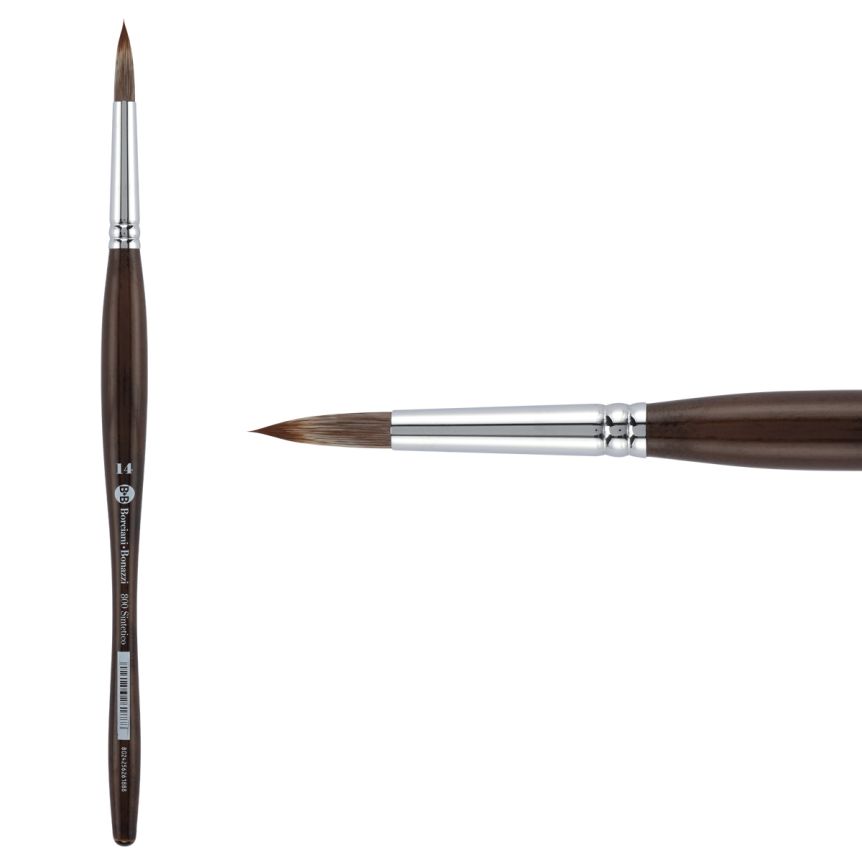 Borciani Bonazzi UNICO® Synthetic Mongoose Series 800 Round Brush - size 14