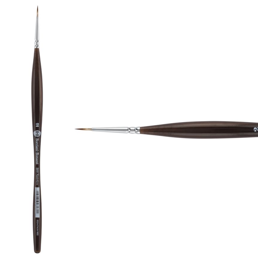 Borciani Bonazzi UNICO® Synthetic Mongoose Series 800 Round Brush - size 2