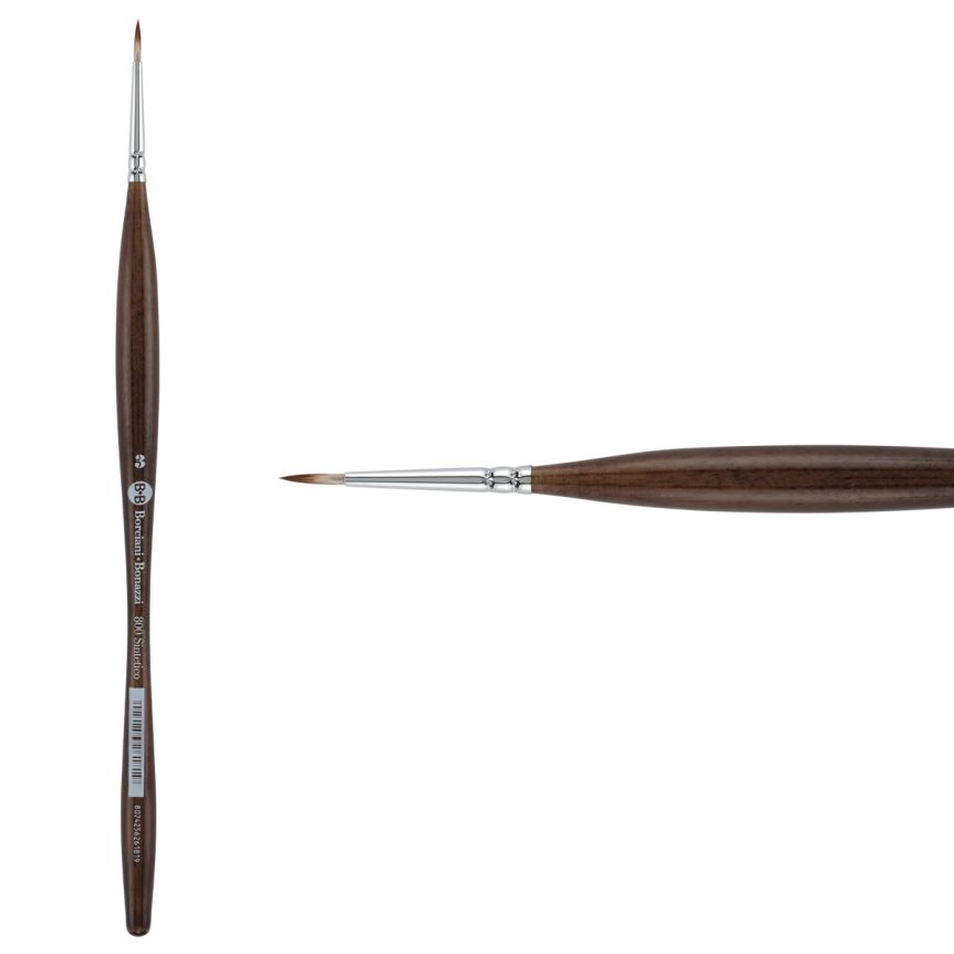 Borciani Bonazzi UNICO® Synthetic Mongoose Series 800 Round Brush - size 3