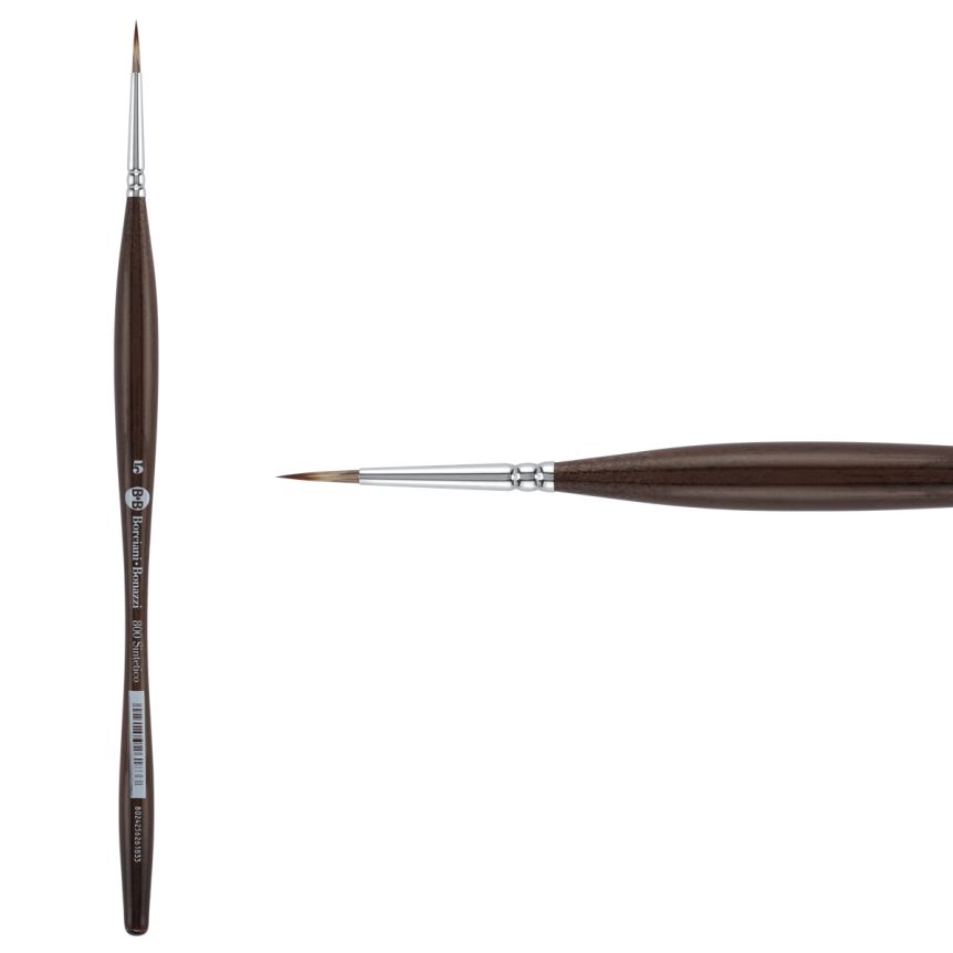 Borciani Bonazzi UNICO® Synthetic Mongoose Series 800 Round Brush - size 5
