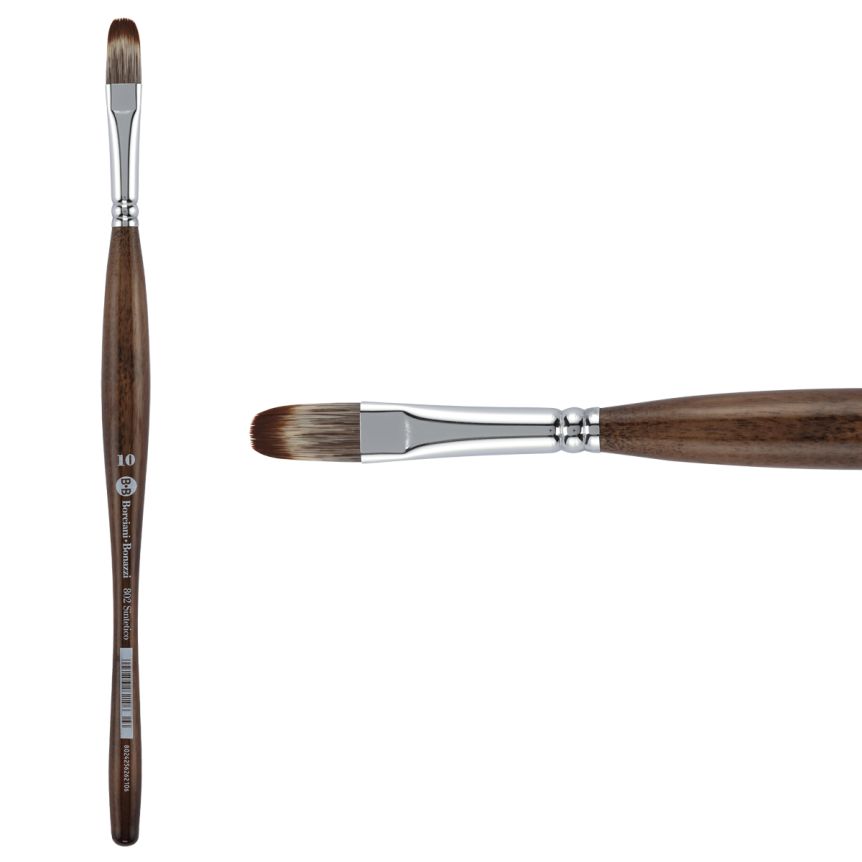 Borciani Bonazzi UNICO® Synthetic Mongoose Series 802 Filbert Brush - size 10