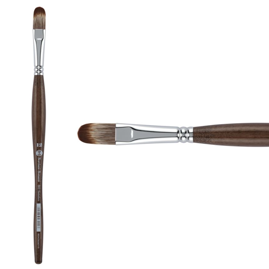 Borciani Bonazzi UNICO® Synthetic Mongoose Series 802 Filbert Brush - size 12