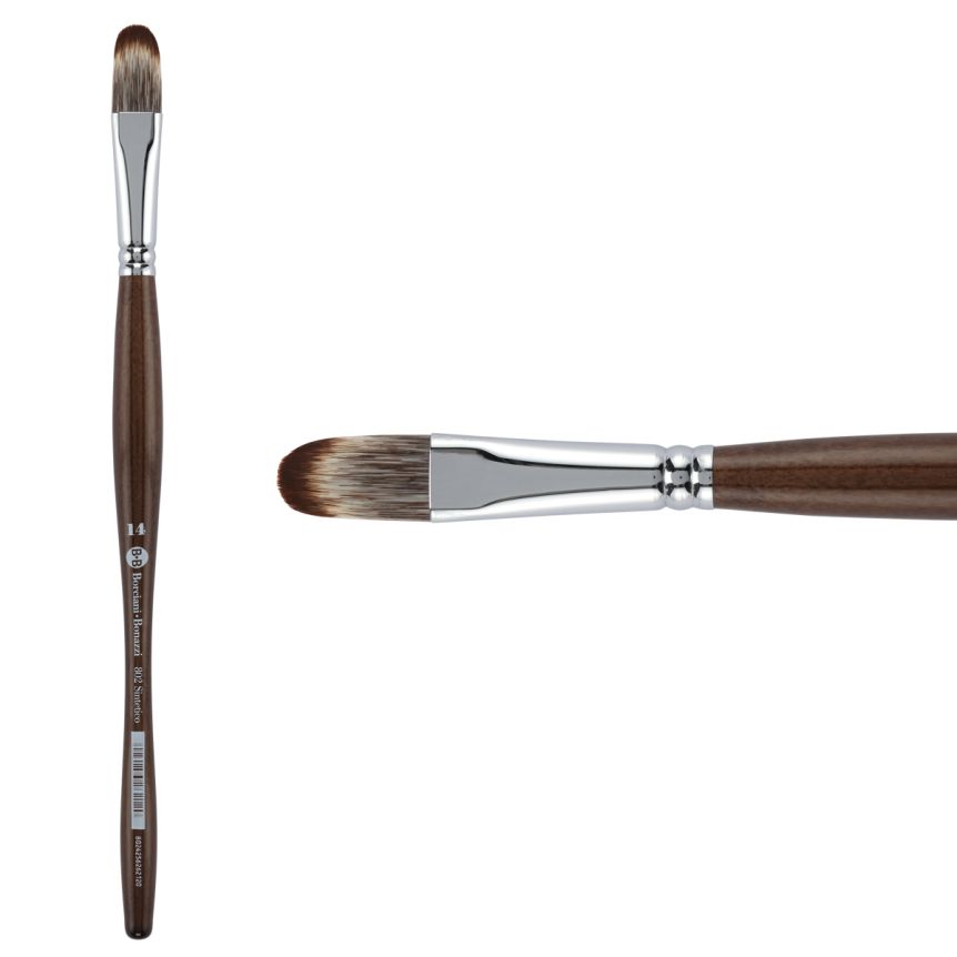 Borciani Bonazzi UNICO® Synthetic Mongoose Series 802 Filbert Brush - size 14
